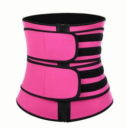 Sweet Sweat Waist Trimmer - Neon Pink  Premium Waist Trainer Belt for Men  & Women (Large) 