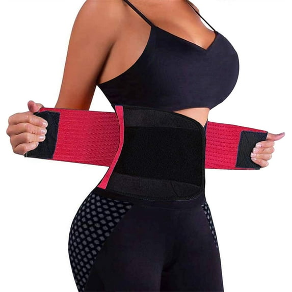 Waist Trainer Belt for Women - Waist Cincher Trimmer - Slimming Body Shaper Belt - Sport Girdle Belt (UP Graded)