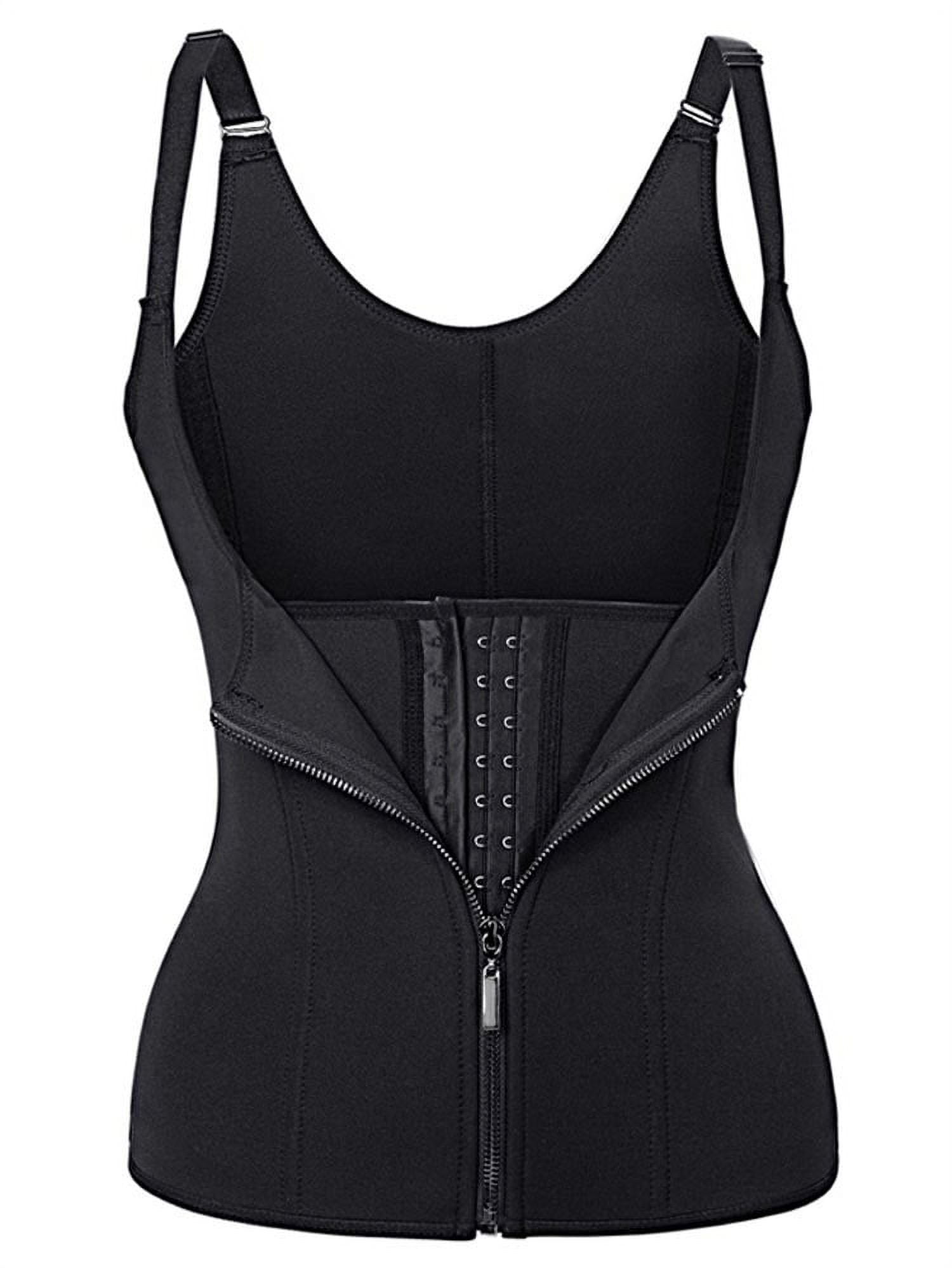 Waist Trainer Clip & Zip Double Layer Neoprene Body Shaper Waist