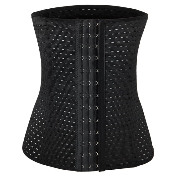 Waist Trainer Corset Breathable Waist Shaper Training Waist Cincher for Women Tummy Control, Black, 2XL