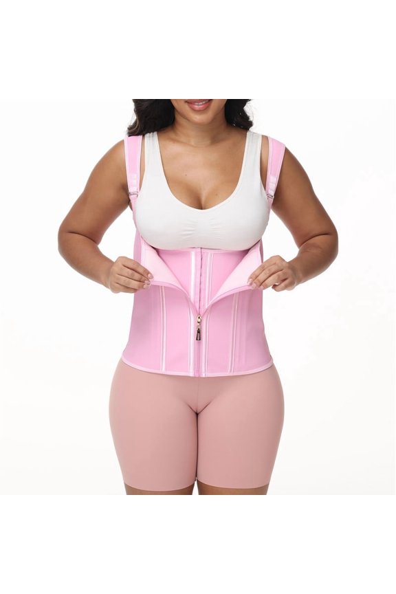 Waist Trainer Corset for Women Fajas Tummy Control Sport Girdle Hourglass Waist Cincher Body Shaper with Adjustable Strap