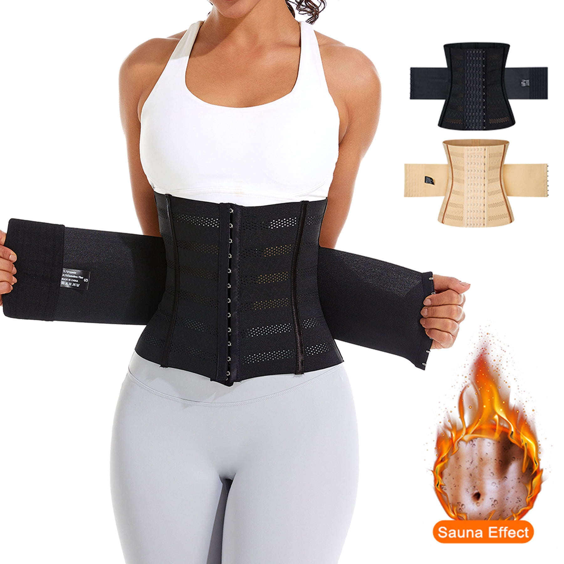 Waist trainer corset for women tummy control sport workout body shaper walmart