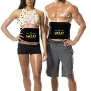 Waist Trainer Shaper, Neoprene Sweat Belt, Adjustable Caloric Burner, Sauna Band – Increased Core Stability, Metabolic Rate & Shedding Excess Water Weight,Men & Women, Kiwi-Rata