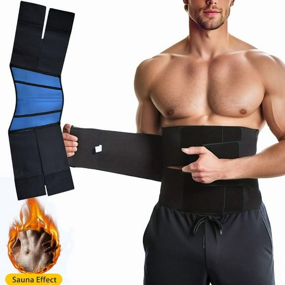 Waist Trainer for Men Sweat Band Trimmer Belt Fajas Tummy Control Sauna Band Workout Training Stomach Wrap