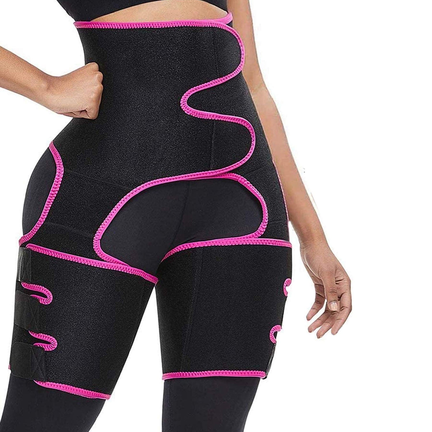 Waist Trainer for Women, 3-in-1 Thigh Trimmer Belt with Butt 