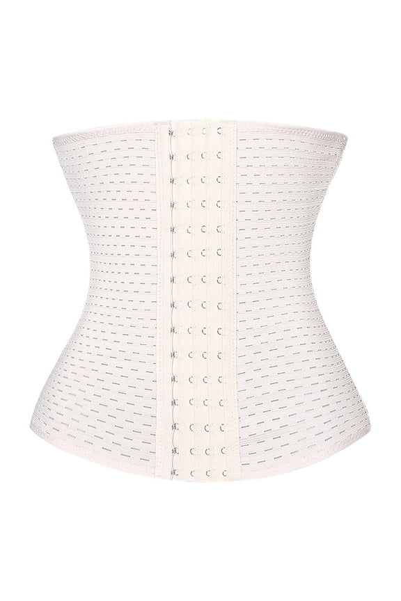 Waist Trainer for Women Corset Cincher Body Shaper Girdle Trimmer with Steel Bones Extender