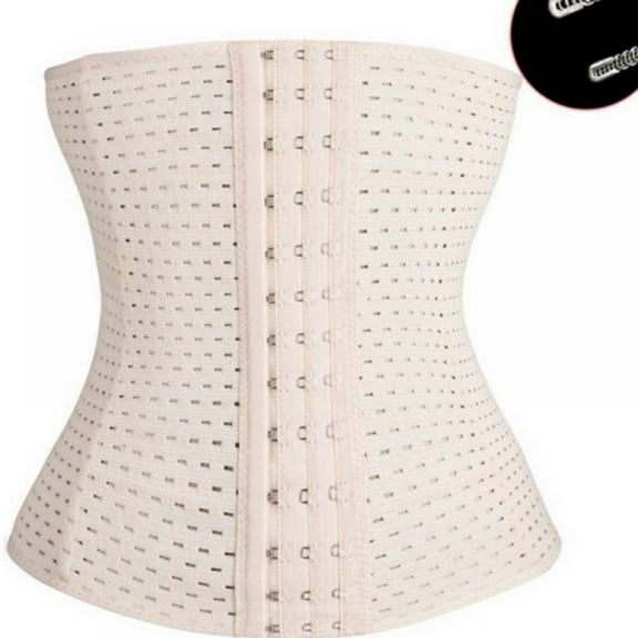 Waist Trainer for Women Corset Cincher Body Shaper Girdle Trimmer with Steel Bones Extender