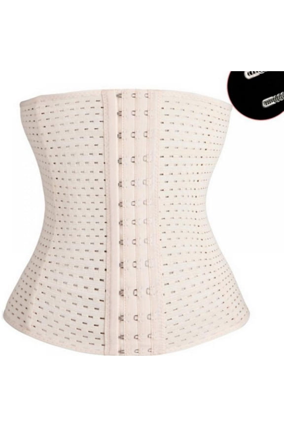 Waist Trainer for Women Corset Cincher Body Shaper Girdle Trimmer with Steel Bones Extender