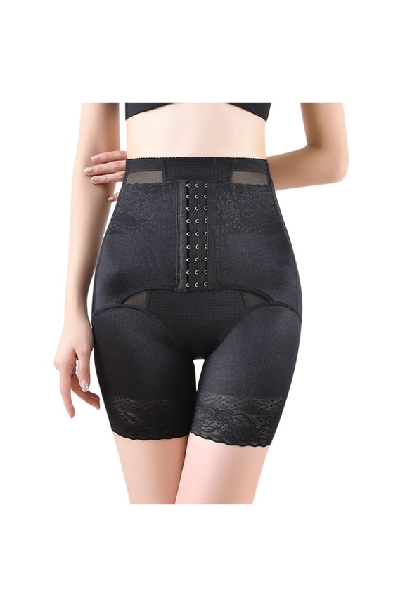 Waist Trainer for Women High Waist Tummy Control Panty Lace Butt Lifter Shapewear Slim Mid Thign Comfy Body Shaper Shorts