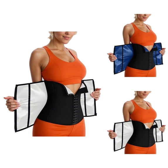 Waist Trainer for Women Lower Belly Waist Trimmer Corset Tummy Control Workout Sweat Belt Sports Sauna Suit