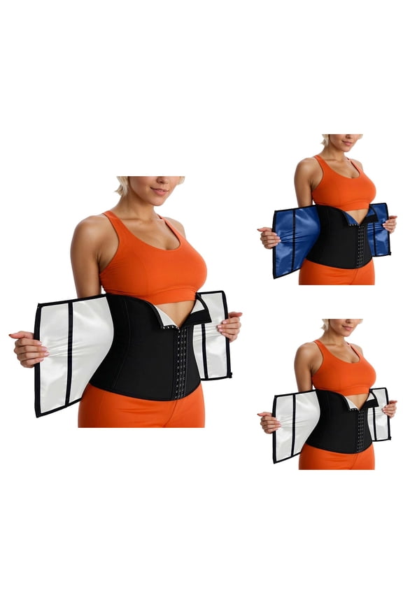 Waist Trainer for Women Lower Belly Waist Trimmer Corset Tummy Control Workout Sweat Belt Sports Sauna Suit