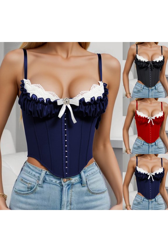 Waist Trainer for Women Women's Sleeveless Mesh Lace Padded Fishbone Camisole Top Weight Loss Helper Black M