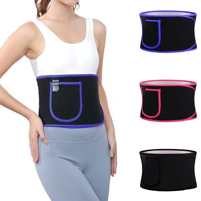Waist Trainer under $5! kkbbma Waist Trainer for Women Lower Belly Waist Trimmer Corset Tummy Wrap Workout Sweat Belt Band Sports Sauna Suit