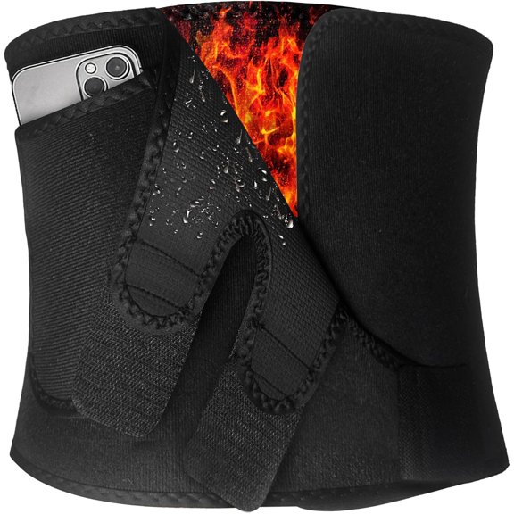 Waist Trimmer Belt Men and Women,Sweat Band Stomach Wrap,Plus Size Neoprene Waist Trainer for Working Out
