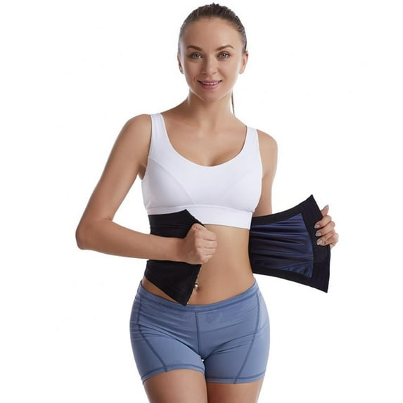 Waist Trimmer Belt, Sweat Wrap, Tummy Toner, Low Back and Lumbar Support with Sauna Suit Effect, Abdominal Trainer