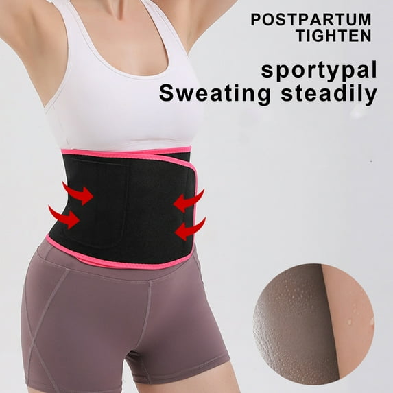 Waist Trimmer Wrap, Fitness Yoga Running Girdle, Sweat Sauna Slim Belly Belt for Men & Women-Abdominal Waist Trainer,Increased Core Stability