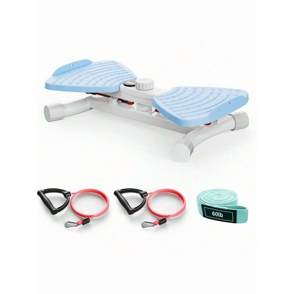 Waist Twister Ab Machine, 300 Lbs Capacity Exercise Twist Board With Resistance Bands, Core Trainer Belly Fat Burner, Noiseless Waist Sculptor With Foot Massage