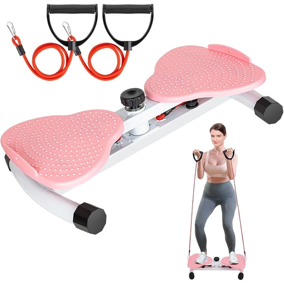 Waist Twister, Exercise Twist Boards Twisting Waist Machine for Women Belly Fat, Noiseless Ab Twister Machine with Resistance Bands, Waist Sculptor for Home Gym