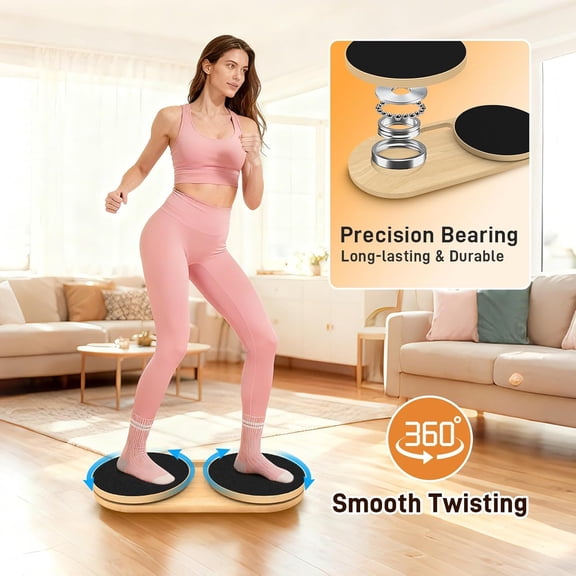 Waist Twister Machine Exercise, Ab Twister Board Workout 330 LBS, Non-Slip Waist Twisting Fitness Tool, Pilates Waist Twister for Women, Dynamic Core Align Board for Home Gym Equipment