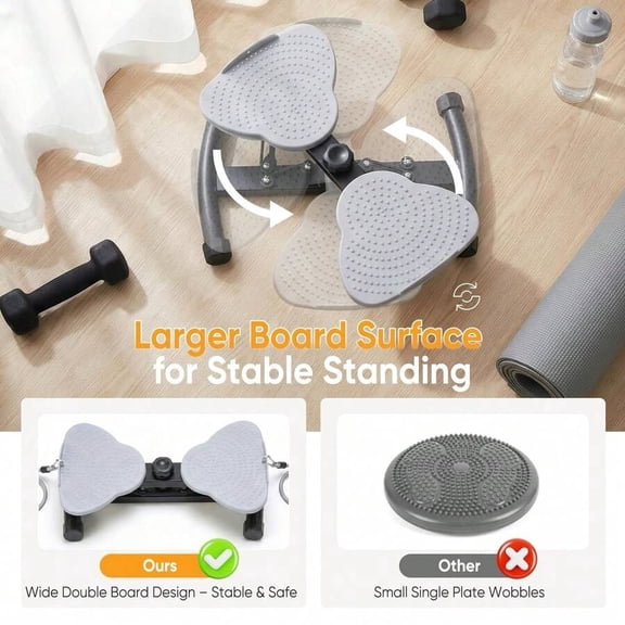 Waist Twisting Disc, Ab Rotation Board For Core & Abdominal Training, 300lbs Weight Capacity Quiet Home Fitness Equipment For Men & Women
