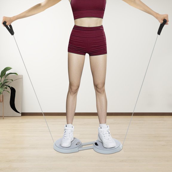 Waist Twisting Disc for Ab Exercise, Ab Twister Board, Waist Twister Machine with Elastic Tension Ropes