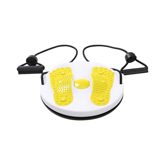 Waist Twisting Disc with Pull Rope for Full Body Yellow
