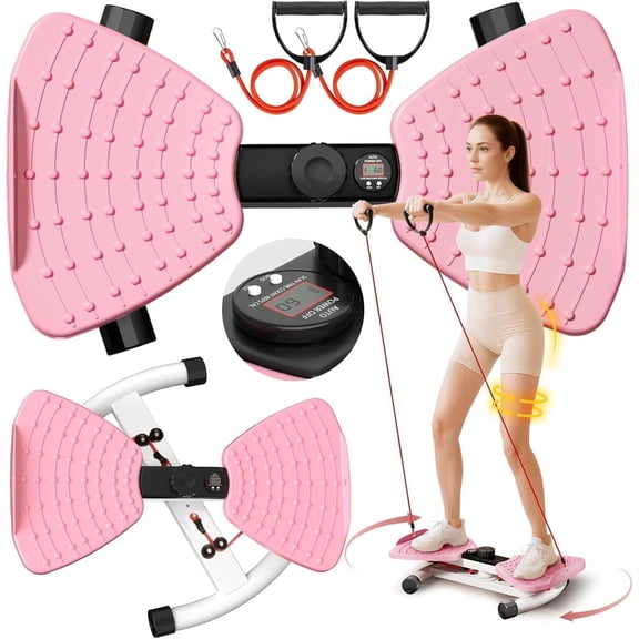 Waist Twisting Machine Fitness Exercise Tool, Abdominal Twisting Board with Smart LED Digital Monitor, 300 lbs Capacity and 20dB Ultra Quiet, Fitness Equipment