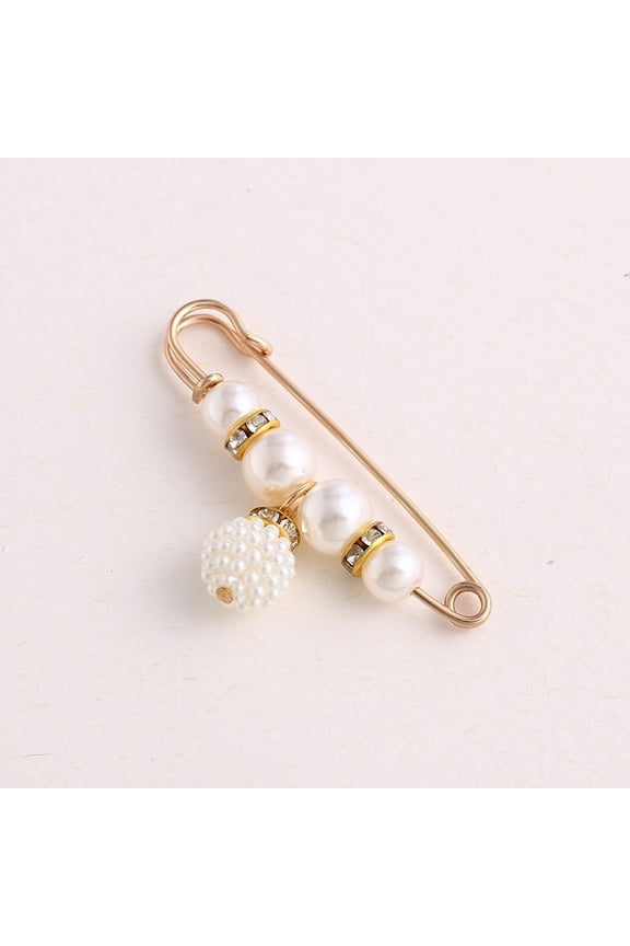 Waistband Pin Brooch Clip Anti Exposure Buckle White Bayberry Pendant Clothing Fixing Accessory