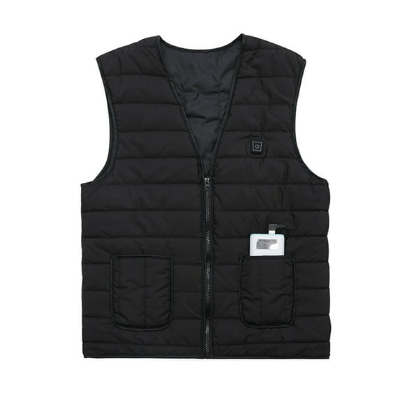 Waistcoat,Adjustment With 5 Waistcoat Far Infrared Winter Body Warmer Vest Heated Winter Usb Cold-proof Waistcoat Far Infrared Vest Cold-proof Waistcoat Far With 5 Zones Body Warmer 3 Black M