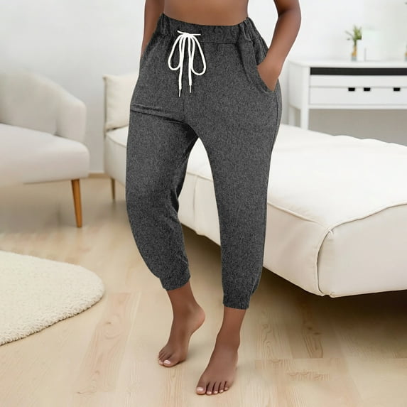 Waisted Lace Up Small Toe Women's Solid Color Versatile Temperament Casual Pants A Tracksuit for Women Elastic Pants for Women Casual Womens Business Casual Pants Size 2 Women Casual Pants Womens Tie