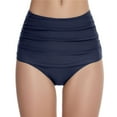 thumbnail image 1 of Waisted Swimwear High Pants Bathing Bikini Swimsuit Bottom Shorts Swim Women Swimwears Tankinis Sets Black Bathing Suit Women Swimsuit Curvy Swimsuits For Women Tummy Control Dolphin Swimsuits For Wom, 1 of 4