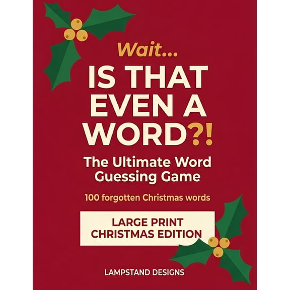 Wait... Is That Even a Word?! Wait... IS THAT EVEN A WORD?!: 100 Forgotten Vintage Christmas Words - Large Print Word Game and Trivia Book for Adults,, Book 4, (Paperback)