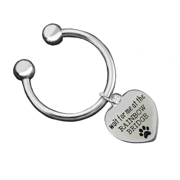 Wait For Me At The Rainbow Bridge Key Chains