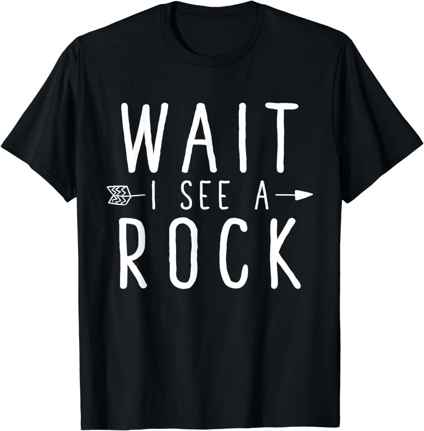 Wait I See A Rock T-Shirt - Funny Geologist Tee - Walmart.com