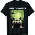 thumbnail image 1 of Wait I'm Goated Cat Alien Funny Meme Humor T-Shirt,Black, 1 of 6