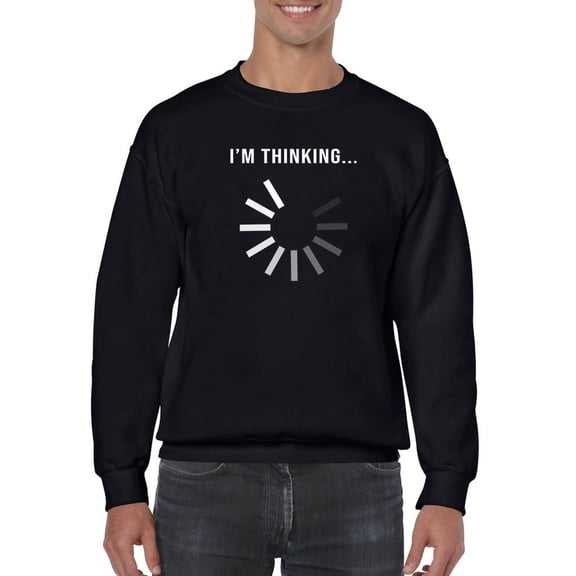 Wait I'm Processing Sweatshirt Men -GoatDeals Designs, Male Large