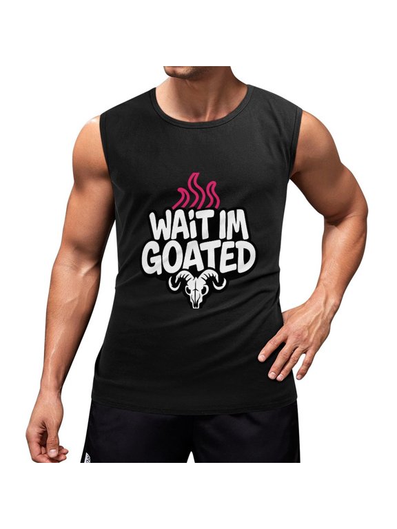 Wait Im Goated_2 Men's Tank Top Muscle Workout Gym Sleeveless T-Shirt XX-Large