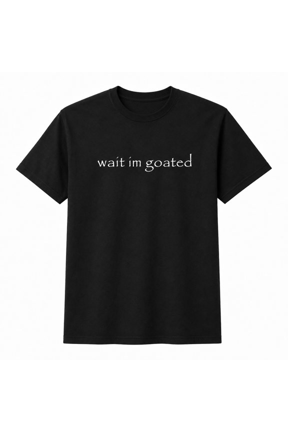 Wait Im Goated Graphic T-Shirt, Funny Meme Unisex Classic Fit Tee