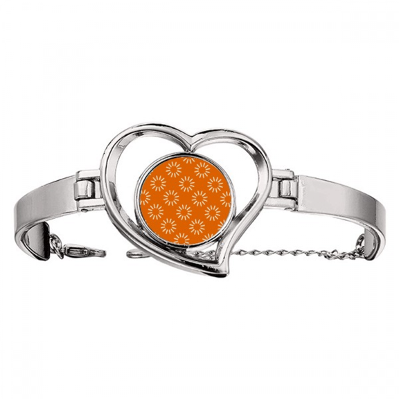Wait Rotate Seal Patterns Bracelet Heart Jewelry Wire Bangle