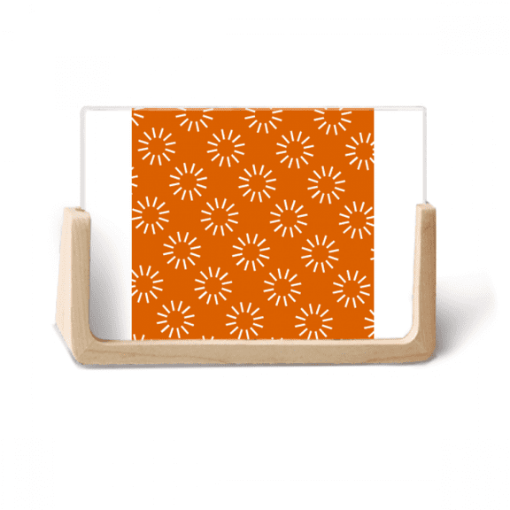 Wait Rotate Seal Patterns Photo Wooden Photo Frame Tabletop Display