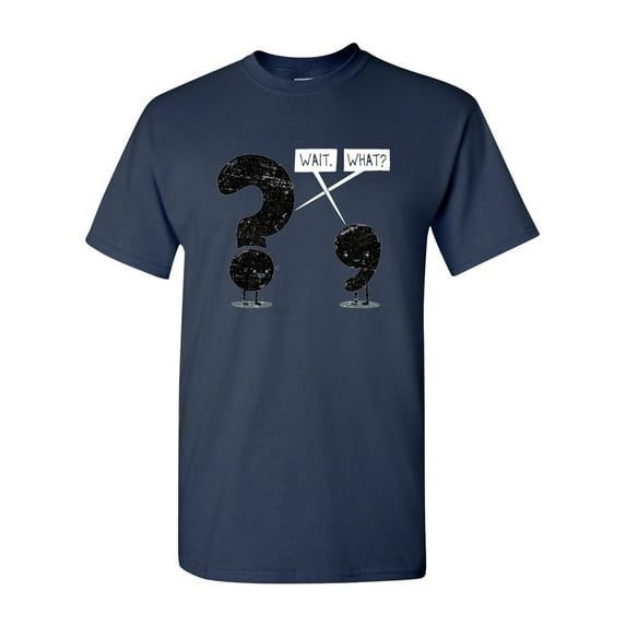Wait What BeanePod Artworks Art Funny DT Adult T-Shirt Tee