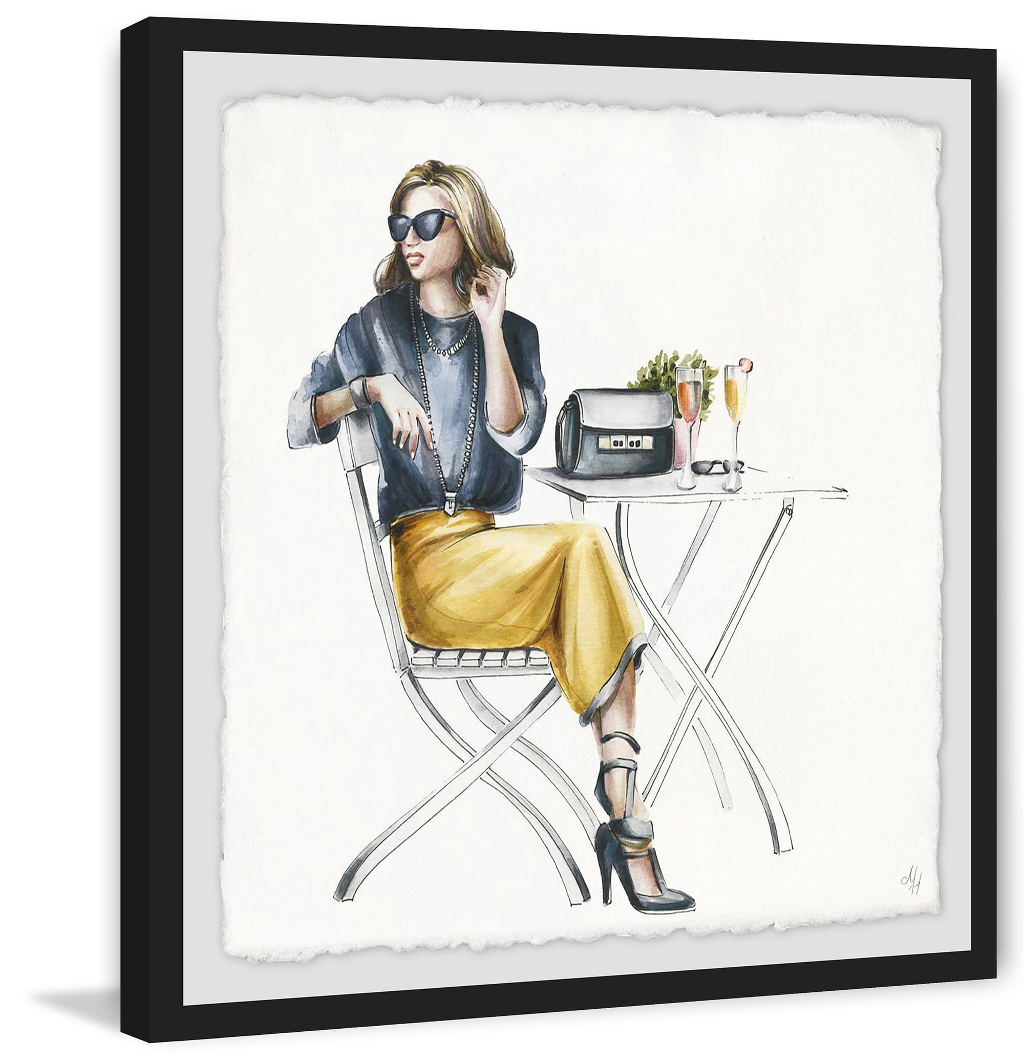 Wait in Style Framed Painting Print