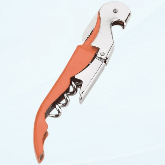 Waiter Corkscrew Professional Wine Opener with Foil Cutter,Manual Wine Bottle Opener for Servers, Bartenders and Waiter (Orange)