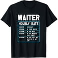 thumbnail image 1 of Waiter Hourly Rate Funny Bartender Waiter Bartending T-Shirt, 1 of 4