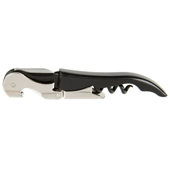 Waiter's Double-Hinged Corkscrew in Black