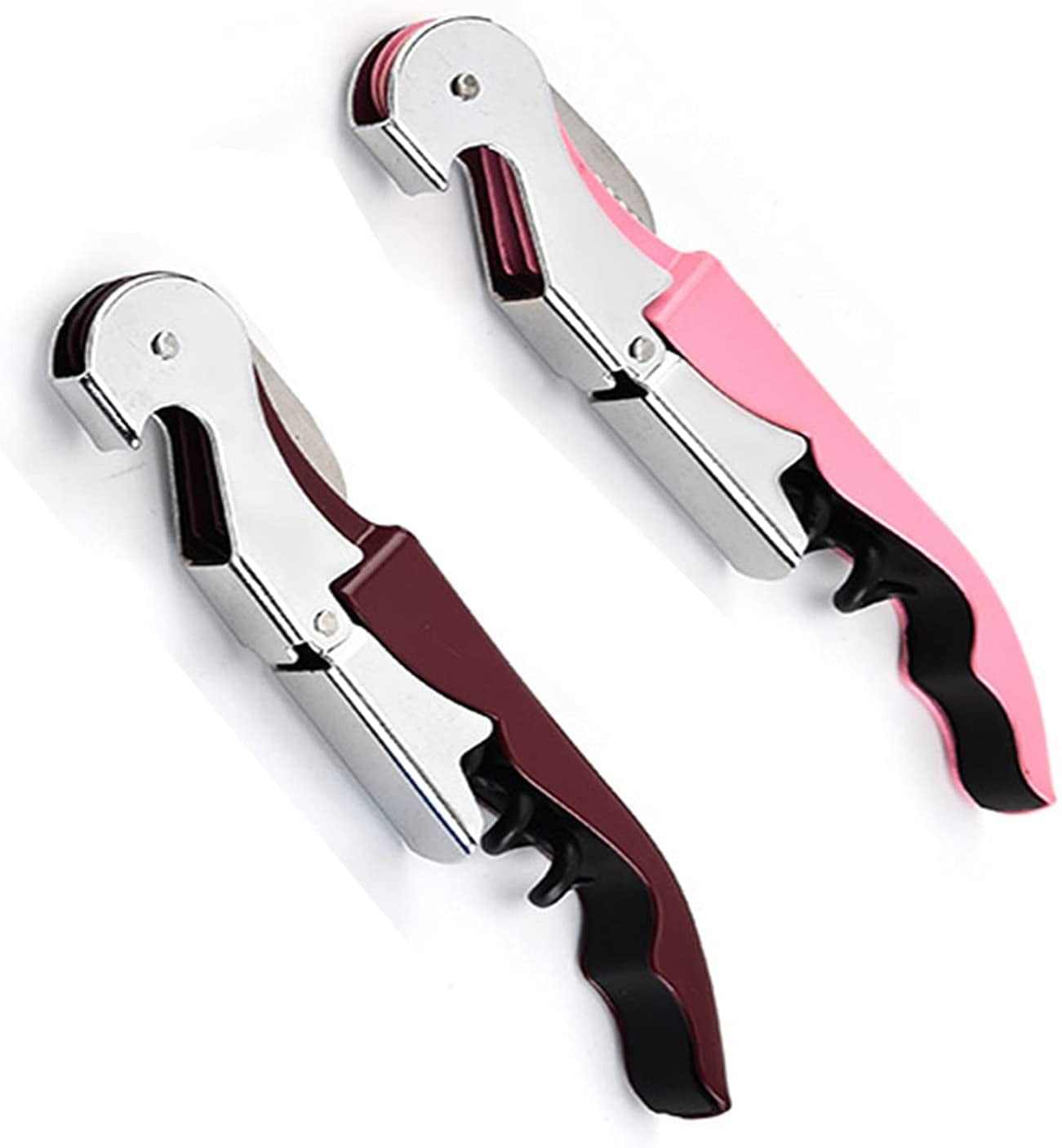 Waiters Corkscrew,Heavy Duty Stainless Steel Double Hinges Wine Bottles