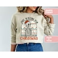 thumbnail image 1 of Waiting For Christmas Sweatshirt, Funny Skeleton Christmas Shirt, Sarcastic Holiday Crewneck for Women, 1 of 5
