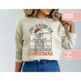 thumbnail image 1 of Waiting For Christmas Sweatshirt, Funny Skeleton Christmas Shirt, Sarcastic Holiday Crewneck for Women, 1 of 5