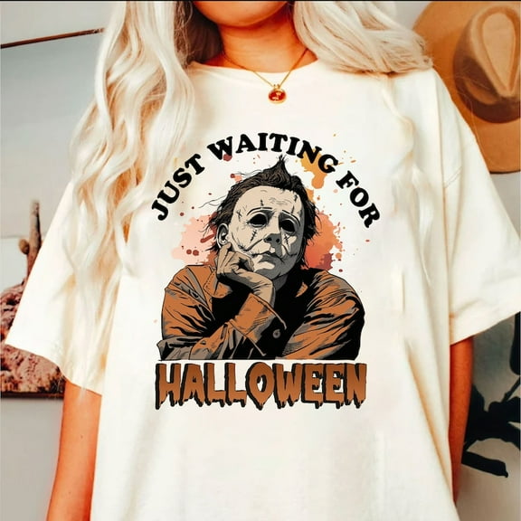 Waiting For Halloween T-shirt, Funny Halloween Shirt, Movie Shirt, Halloween 190629