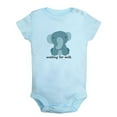 thumbnail image 1 of Waiting For Milk Funny Rompers For Babies, Animal Elephant Pattern Baby Jumpsuit, Newborn Baby Unisex Bodysuits, Infant Jumpsuits, Toddler 0-24 Months Kids One-Piece Oufits, 1 of 5